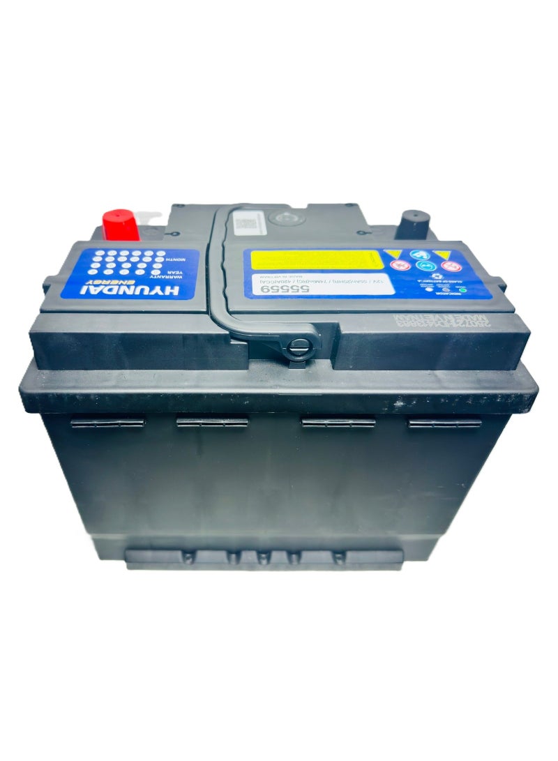 HYUNDAI Car Battery 12V 55AH 480CCA DIN55L / 55559 - Image 4